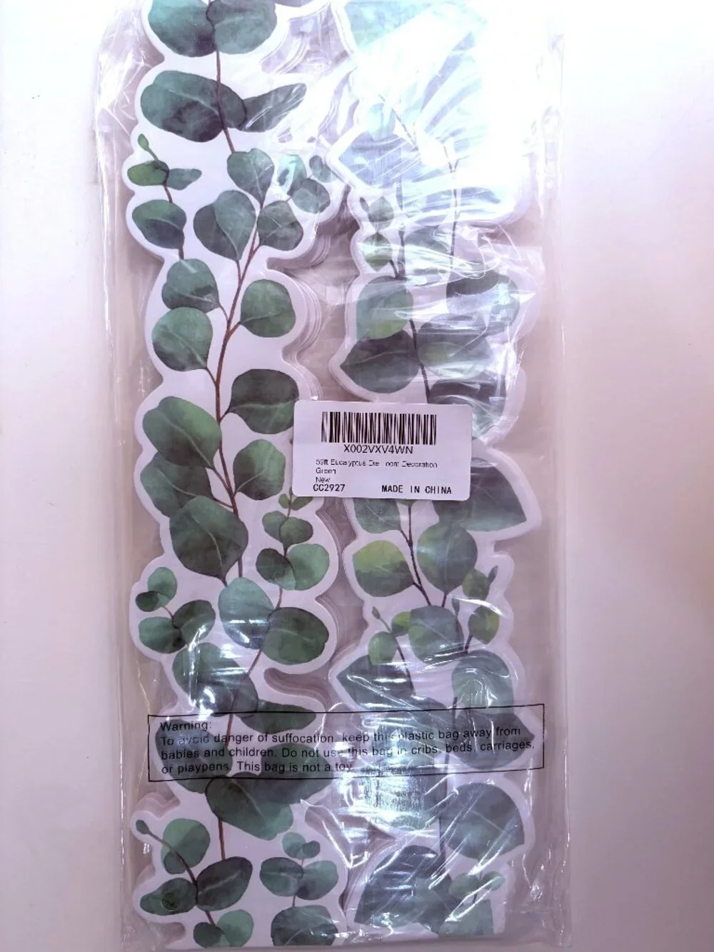 NWT 2-Pack Botanical Bulletin Board Borders Eucalyptus and Tropical Leaves